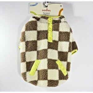Oodles Small Dog Apparel For Dogs - Brown & White Sweater